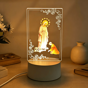 Customized Christian Jesus Virgin Mary Statue Baby Decoration Gifts Toys LED 3D ABS Modern White 2026 - Product Image 5