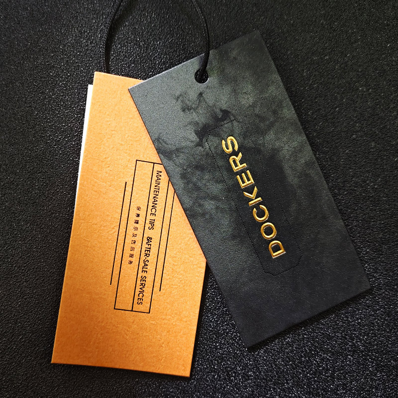 Custom Hanging Label Kraft Clothes Printed