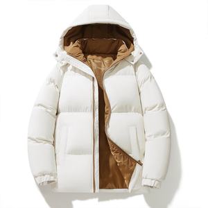 Chaqueta de Invierno Personalizable, Cortavientos, con Capucha, Acolchada de Algodón Grueso, Abrigo Moderno, Cálido Básico para Uso Casual, Opciones de Tallas Grandes - Product Image 4