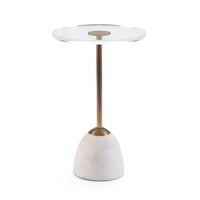 Tables d'appoint simples en acrylique transparent, meubles de chambre à coucher, salon, canapé, table d'appoint ronde transparente