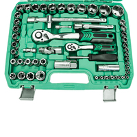 Bestseller - Trousse à outils complète de réparation automobile 108 pièces Takim Red Box avec douilles à chocs et cliquet, mallette rigide OEM pour garages et ateliers