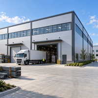 Bâtiment d'atelier industriel préfabriqué sur mesure en structure acier multi-étages avec bureau et mezzanine