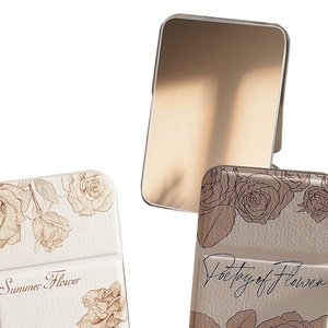 Fabricantes al por mayor nuevo espejo pequeño <span class=keywords><strong>plegable</strong></span> para mujer que puede llevar escritorio puede levantarse bolsillo Mini espejo de maquillaje de encimera portátil - Product Image 2