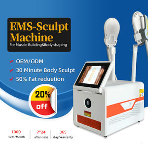 プロ用ボディスカルプトポータブル電気刺激スリミングマシン2ハンドル筋肉EMS輪郭減量用 - Product Image 3
