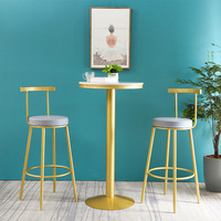 WEKIS – chaise de comptoir de Bar, vente en gros, meuble de Restaurant français, de luxe, tabouret en métal doré moderne, chaise de Bar