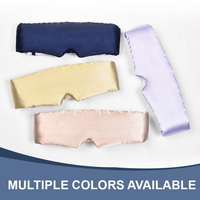 Logo personnalisé masque lumineux avion hôtel doux confort ombre masques pour les yeux ajusté soie masque de sommeil