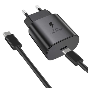 Tốt Nhất 25W Siêu Nhanh Chóng Sạc Cho Điện Thoại Loại C Cáp Dữ Liệu Adapter Sạc EU Cắm USB-C Pd Tường Power Adapter Với Type-C Cáp - Product Image 2