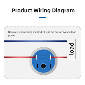 16-mm-Drucktasten schalter Selbst sperren der Druckknopf Starter Ein-und Ausschalten Elektrische Verriegelung Wasserdichte Ip65-Spst-Drucktasten - Product Image 5