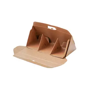 Manufacturer triangle 3/6 pcs cake slice box biodegradable innovative cake roll sandwich package box