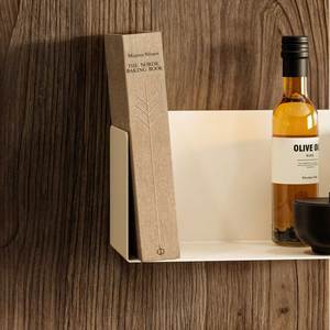 Mensola da Parete in Metallo Magnus 30 Cm, Acciaio Verniciato a Polvere Opaco, Stile Industriale Moderno per Soggiorno e Cucina - Product Image 2
