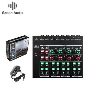 GAX-LQ04 thiết kế mới giao diện âm thanh podcast Mixer với Studio Condenser microfone DJ Loa tai nghe với mức giá tuyệt vời USB - Product Image 2