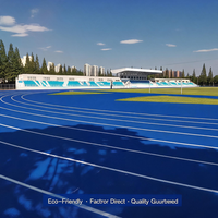 Système synthétique PU complet de qualité professionnelle 400m pour piste d'athlétisme, multicolore, personnalisable pour stade scolaire, couleur sur mesure