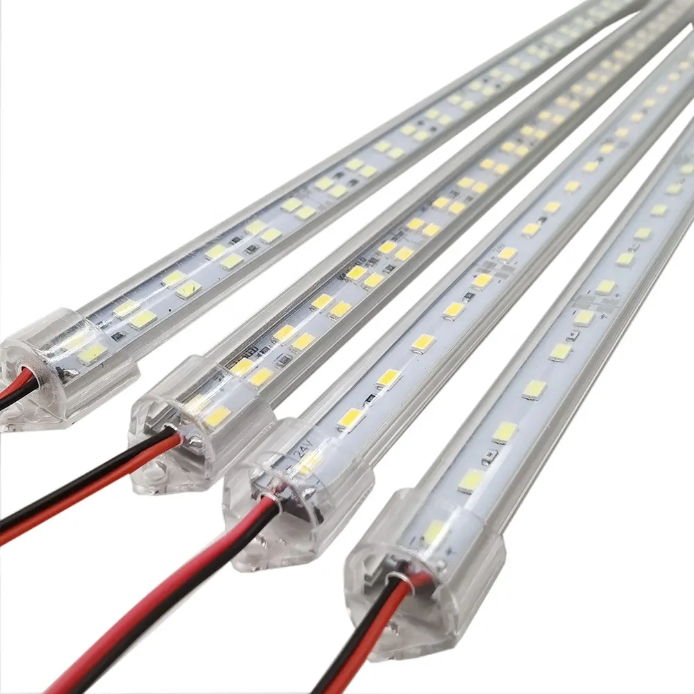 LEDリジッドストリップライトSMD5050 5630 5730 RGBカラー超薄型LEDハードアルミニウムプロファイル60leds/m4mmサイドライトバー