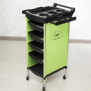 Plastic Black Hair Salon Trolley 4 Drawers for Barber Hairdressing - Product Image 4