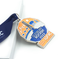 Fabricant de médailles personnalisé pas cher Honor Awards métal 3D plaqué or Sports Race Medal
