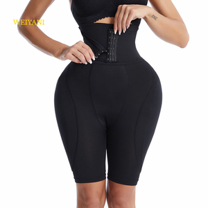 Gaine <span class=keywords><strong>Cycliste</strong></span> Grande Taille avec Rembourrage Fesses, Short Gainant Ventre Plat, Culotte Sculptante Colombienne Effet Push-Up Fessier - Product Image 3