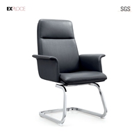 Chaise de jeu grande chaise de bureau BIG project housse en cuir noir chaise de conférence en cuir