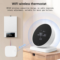 RKHK Smart Tuya WiFi Room Thermostat Nirkabel RF yang Dapat Diprogram untuk Pengontrol Pemanas Lantai Listrik dan Boiler Gas Google Home
