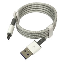 Kabel pengisian daya USBA ke Micro Data, kabel pengisian daya Cepat kepang nilon kualitas tinggi