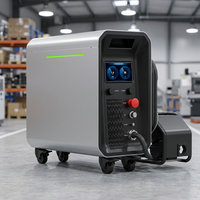 Soudeuse laser multifonction 4-en-1 portative refroidie par air 1500W, machine de découpe/soudage laser facile à utiliser