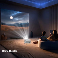 Topleo Vidéoprojecteur Intelligent Portable WiFi LED Cinéma Maison Android 14 4K Mini Projecteur Vidéo Smart Home