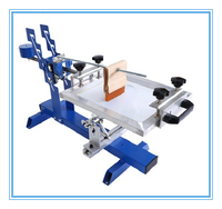 Machine d'impression sérigraphique manuelle pour bouteilles et cylindres, pour l'impression d'étiquettes sur papier cartonné