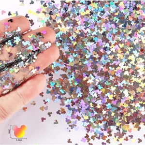 Adornos de <span class=keywords><strong>Mickey</strong></span> Mouse, Mariposas y Lazos con Purpurina en Diversas Formas, Material PET <span class=keywords><strong>para</strong></span> Manualidades, Slime y Decoración de Uñas - Product Image 5