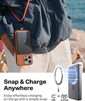 Torras Minimag Ultra-Thin 10,000mAh Power Bank Nirkabel Magnetik 22.5W Pengisian Cepat Input/Output Tipe-C Baterai Li-Polymer untuk