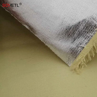 Tissu de papier d'aluminium aramide résistant aux hautes températures-Ignifuge et isolation thermique