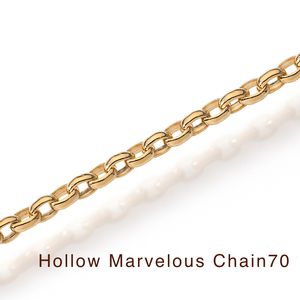 Collier chaîne à maillons en or 18 carats, mouvement flexible, creux, merveilleux, en gros, pour femmes - Product Image 3