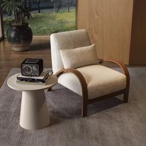 Modern Vintage Single Reclining Sofa <b>Chair</b> Light Luxury High-end Nordic Minimalist Design for Small Apartment Living Room Hotel - Product Image 1