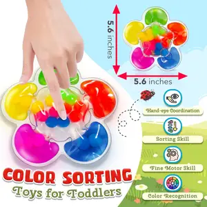 Autismo Adhd decompressione spremitura sensoriale Fidget ansia sollievo Anti Stress Squishy giocattoli di smistamento di colore per i più piccoli