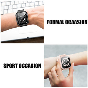 Coque rigide antichoc pour <span class=keywords><strong>Apple</strong></span> <span class=keywords><strong>Watch</strong></span>, protection d'écran en verre trempé, pour <span class=keywords><strong>Apple</strong></span> <span class=keywords><strong>Watch</strong></span> série 6 <span class=keywords><strong>SE</strong></span> série 5 4, <span class=keywords><strong>44mm</strong></span> - Product Image 6