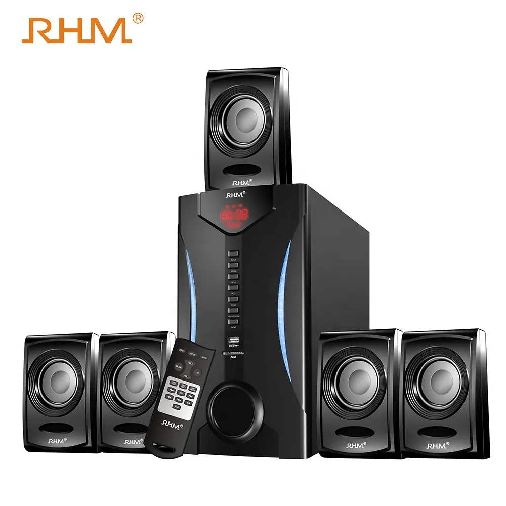 RHM 5.1 Canali Audio Surround Home Theater con Subwoofer
