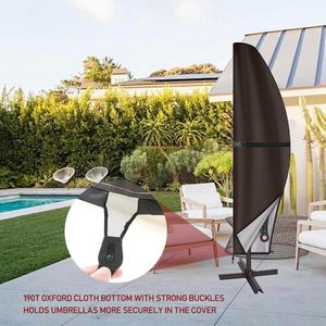Patio <strong>Umbrella</strong> Covers, Cantilever Offset <strong>Umbrella</strong> Cover 9 to 13 ft 420D Waterproof Durable Outdoor Parasol Cover with Zipper - Product Image 4