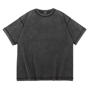 T-shirt ancien pour hommes Anti Car Craft Cotton Heavyweight Hip Hop Style personnalisé High Street Digital Printing - Product Image 3