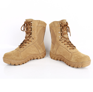 รองเท้าบูทหนังวัวกลับแบบทนทาน ระบายอากาศได้ดี ของรัฐบาลแซมเบีย รุ่น DFS13 พร้อมตะเข็บเย็บรอบด้าน - Product Image 6