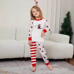 Halloween padre-hijo otoño moda rayas empalme choque Color Navidad <span class=keywords><strong>pingüino</strong></span> impreso vacaciones mujeres Pijamas - Product Image 5