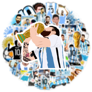 50 pezzi King of Football Super Star gost <span class=keywords><strong>Messi</strong></span> Graffiti Stickers per telefono Laptop vinile calcio sport Sticker - Product Image 5