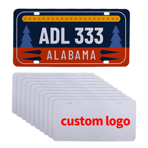 Plaque en métal état européen UE plaques vierges de véhicule plaques d'immatriculation de voiture personnalisées plaque d'immatriculation par sublimation 0.65mm 4 trous - Product Image 4