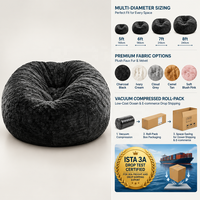 Extra Large Fauteuil poire moderne Grand canapé-lit géant avec revêtement en tissu Meubles de salon