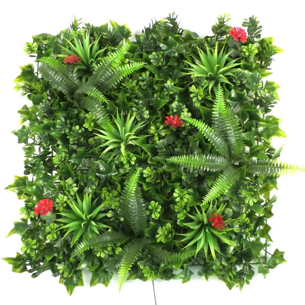 Vertical garden decoration artificial boxwood hedge artificial grass wall panels