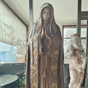 Personalizado alta qualidade Bronze escultura Jesus Virgem Maria estátua para a igreja