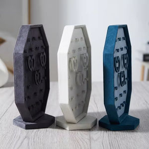 Customized Color <b>Jewellry</b> Store Display Earrings Hook Set Jewelry Stand Double-Sided Rotating Earring Rack Ring Necklace <b>Holder</b> - Product Image 4