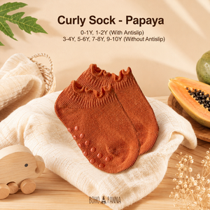 Chaussettes bouclées en papaye de qualité supérieure, offrant un confort doux et respirant, une coupe extensible et une qualité fiable pour toutes les occasions spéciales. - Product Image 3