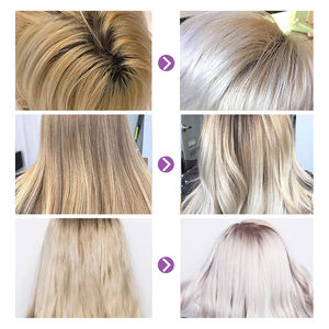 มาส์กผมสีม่วงสำหรับผมเสีย ซ่อมแซมผมเสีย ป้องกันสีเหลือง แชมพูสีเงินสำหรับผมบลอนด์ - Product Image 6