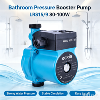 Pompe de circulation automatique LRS15/9 pour surpression d'eau chaude, hauteur de refoulement 9m, pour salle de bain, cuisine, maison