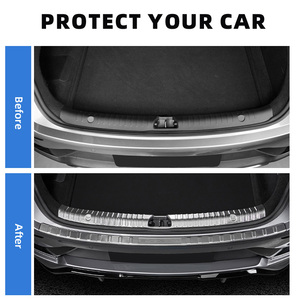 Protecteur <span class=keywords><strong>de</strong></span> <span class=keywords><strong>seuil</strong></span> <span class=keywords><strong>de</strong></span> <span class=keywords><strong>protection</strong></span> <span class=keywords><strong>de</strong></span> <span class=keywords><strong>coffre</strong></span> arrière en acier inoxydable pour BYD Han protecteur <span class=keywords><strong>de</strong></span> pare-chocs arrière extérieur - Product Image 3