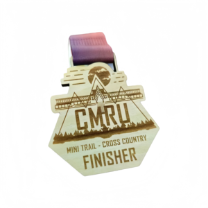 Factory Customized Eco-Friendly Bamboo Wooden Metal Crafts Laser Engraved Wooden Trail Medals for Sports for Finisher Wood Medal