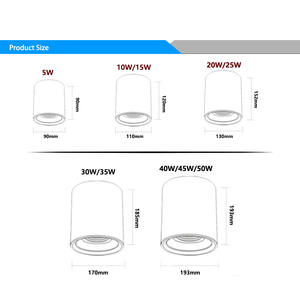 ไฟแอลอีดีติดพื้นผิวแบบทันสมัยน้ำหนักเบาอลูมิเนียมให้คะแนน IP44สำหรับโรงแรม-มีขนาด5W 45W - Product Image 6